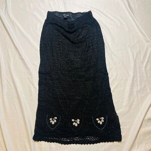 Beaded lace skirt